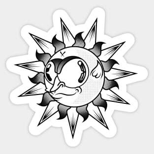 Black Sun Sticker